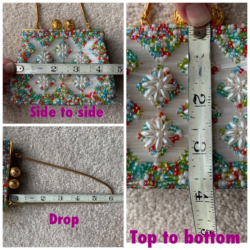 Vintage Beaded Small Purse - Picture 8 of 8